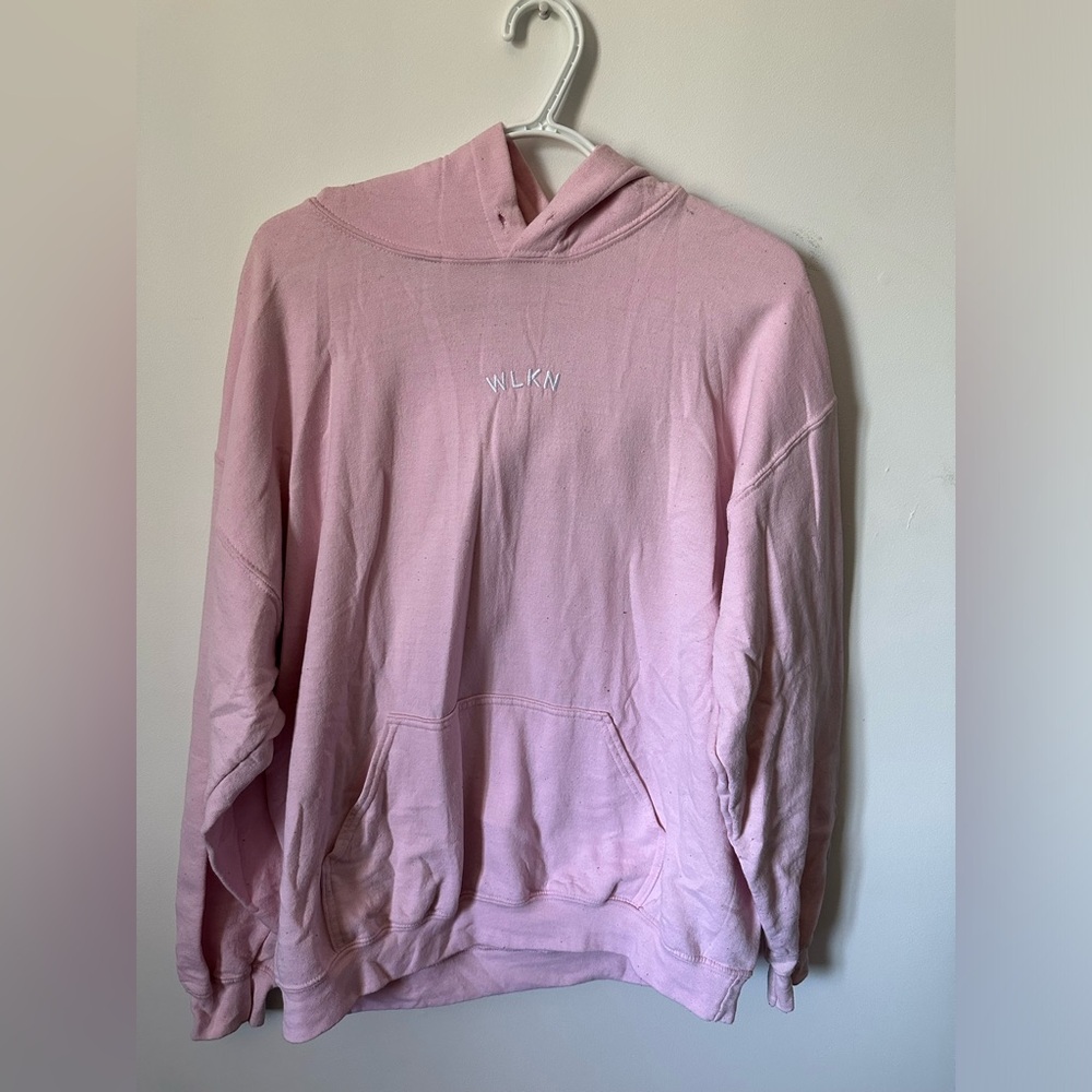 Wlkn pink hoodie